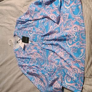 NWT Heysin Prep Paisley Top size Medium. Pink and Blue in color.